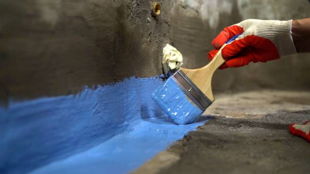 Commercial Exterior Waterproofing project at a Burlington, WI business property by SJ Waterproofing Pros